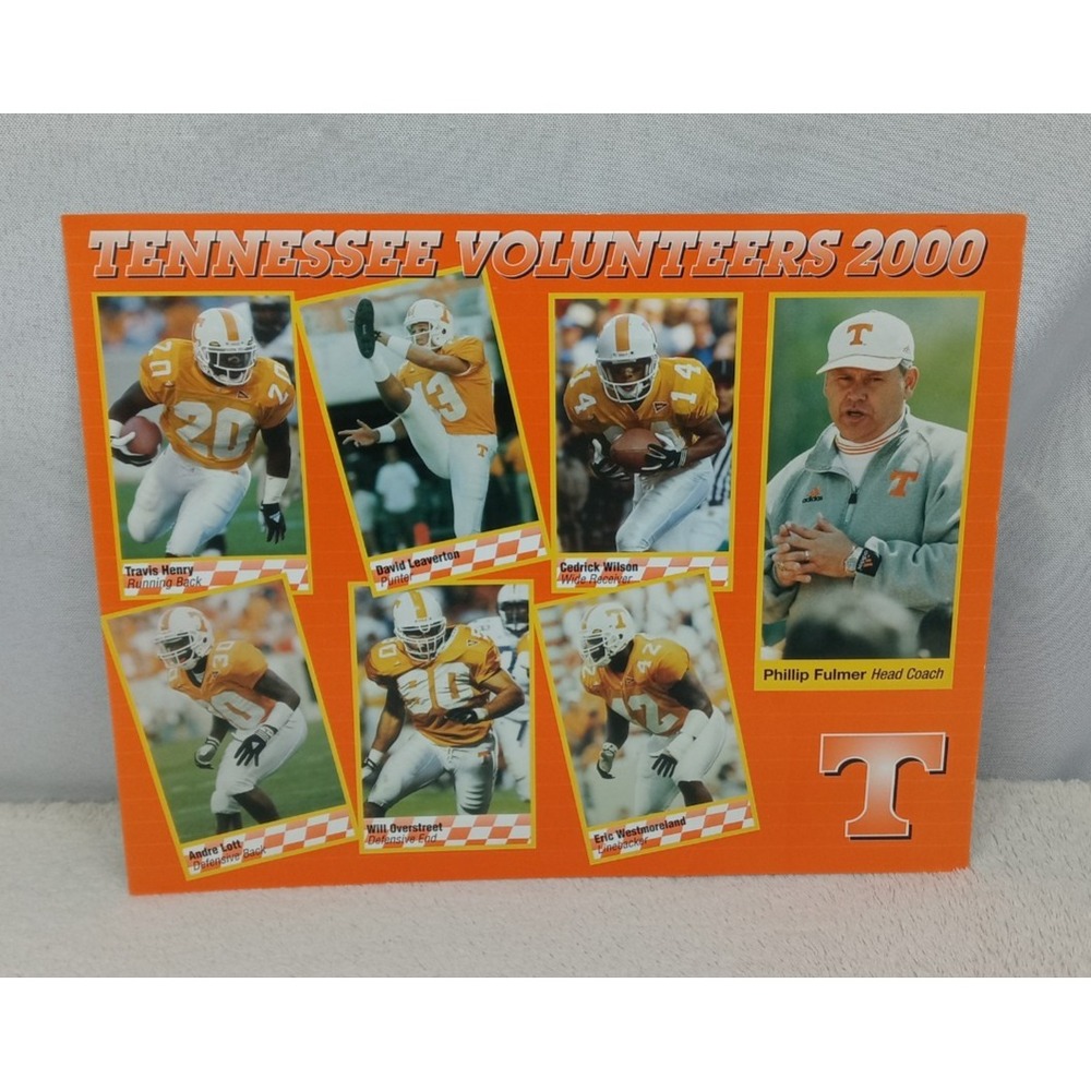 Tennessee Vols 2000‎ Team 8x10 Photo Fulmer & Players UT Football Collage